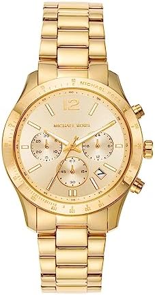  Shop Authentic Michael Kors Berkley Chronograph Gold Dial Gold Steel Strap Watch For Women - MK7411 - Luxxuri