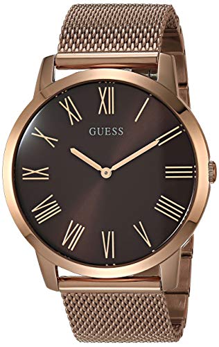  Shop Authentic Guess Analog Brown Dial Brown Mesh Bracelet Watch for Men - GW0074G1 - Luxxuri
