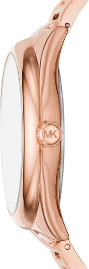  Shop Authentic Michael Kors Janelle Quartz Crystals Rose Gold Dial Rose Gold Steel Strap Watch For Women - MK7312 - Luxxuri