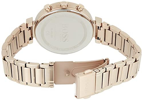  Shop Authentic Hugo Boss Flawless Quartz White Dial Gold Steel Strap Watch for Women -1502531 - Luxxuri