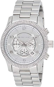  Shop Authentic Michael Kors Runway Chronograph Quartz Silver Dial Silver Steel Strap Watch For Women - MK5574 - Luxxuri