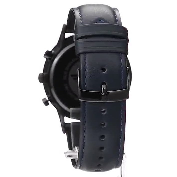  Shop Authentic Emporio Armani Renato Chronograph Quartz Blue Dial Blue Leather Strap Watch For Men - AR2481 - Luxxuri