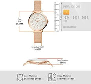  Shop Authentic Fossil Jacqueline Mother of Pearl White Dial Gold Mesh Strap Watch for Women - ES4352 - Luxxuri