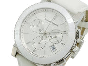  Shop Authentic Burberry City Chronograph White Dial White Leather Strap Watch For Women - BU9701 - Luxxuri