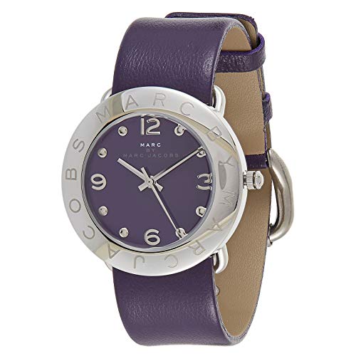  Shop Authentic Marc Jacobs Marc Purple Dial Purple Leather Strap Watch for Women - MBM8530 - Luxxuri