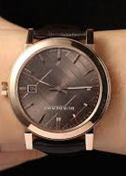  Shop Authentic Burberry The City Brown Dial Brown Leather Strap Watch for Men - BU9013 - Luxxuri