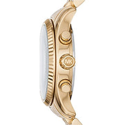  Shop Authentic Michael Kors Lexington Chronograph Blue Dial Gold Steel Strap Watch For Women - MK6206 - Luxxuri