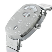  Shop Authentic Gucci Grip Quartz Silver Dial Silver Steel Strap Watch For Women - YA157401 - Luxxuri