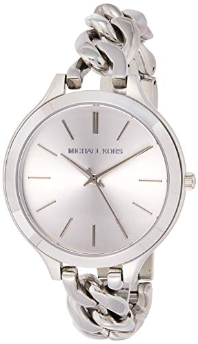  Shop Authentic Michael Kors Slim Runway Silver Dial Silver Steel Strap Watch for Women - MK3279 - Luxxuri