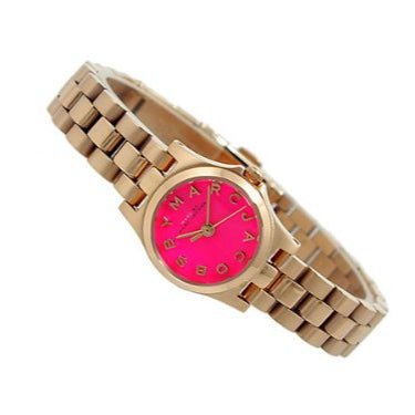  Shop Authentic Marc Jacobs Henry Dinky Pink Dial Rose Gold Steel Strap Watch for Women - MBM3203 - Luxxuri