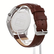  Shop Authentic Tommy Hilfiger Deacon White Dial Brown Leather Strap Watch for Men - 1791550 - Luxxuri