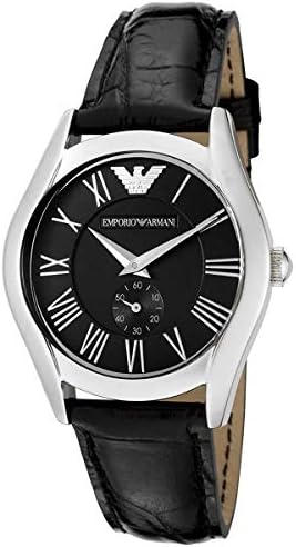  Shop Authentic Emporio Armani Velente Black Dial Black Leather Strap Watch For Women - AR0644 - Luxxuri