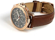  Shop Authentic Michael Kors Ryker Analog Gray Dial Brown Leather Strap Watch For Men - MK8519 - Luxxuri