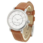  Shop Authentic Marc Jacobs Roxy Silver Dial Brown Leather Strap Watch for Women - MJ1572 - Luxxuri