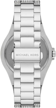  Shop Authentic Michael Kors Lennox Three Hand Blue Dial Silver Steel Strap Watch For Women - MK6990 - Luxxuri