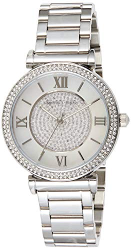  Shop Authentic Michael Kors Catlin Silver Dial Silver Steel Strap Watch for Women - MK3355 - Luxxuri