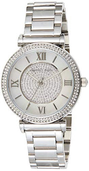  Shop Authentic Michael Kors Catlin Silver Dial Silver Steel Strap Watch for Women - MK3355 - Luxxuri