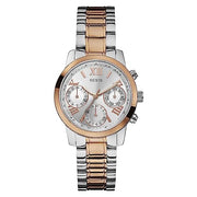  Shop Authentic Guess Mini Sunrise Analog Silver Dial Two Tone Steel Strap Watch For Women - W0448L4 - Luxxuri