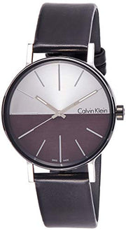  Shop Authentic Calvin Klein Boost White Black Dial Black Leather Strap Watch for Men - K7Y21CCX - Luxxuri
