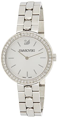  Shop Authentic Swarovski Daytime Crystal Silver Dial Silver Steel Strap Watch for Women - 5095600 - Luxxuri