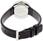  Shop Authentic Calvin Klein Firm Black Dial Black Leather Strap Watch for Women - K3N231C1 - Luxxuri