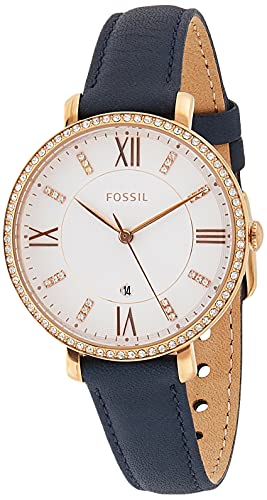  Shop Authentic Fossil Jacqueline White Dial Blue Leather Strap Watch for Women - ES4291 - Luxxuri