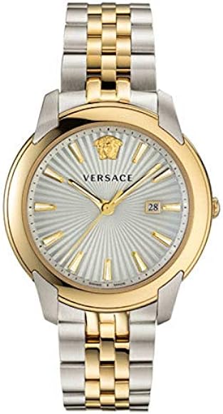  Shop Authentic Versace Audrey Quartz White Dial Two Tone Steel Strap Watch for Women - VELR00519 - Luxxuri