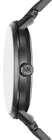  Shop Authentic Michael Kors Blake Three-Hand Black Dial Black Steel Strap Watch for Men - MK9135 - Luxxuri