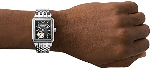  Shop Authentic Emporio Armani Diego Automatic Black Dial Silver Steel Strap Watch For Men - AR60057 - Luxxuri