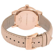  Shop Authentic Burberry The City Beige Dial Beige Leather Strap Watch for Women - BU9109 - Luxxuri