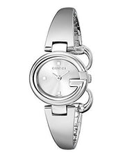  Shop Authentic Gucci Guccissima Quartz Silver Dial Silver Steel Strap Watch For Women - YA134502 - Luxxuri