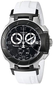  Shop Authentic Tissot T Race Chronograph Black Dial White Rubber Strap Watch for Men - T048.417.27.057.05 - Luxxuri