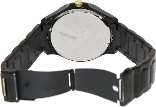  Shop Authentic Armani Exchange Hampton Chronograph Black Dial Black Steel Strap Watch For Men - AX2121 - Luxxuri