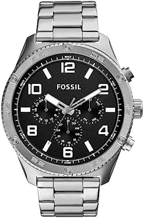  Shop Authentic Fossil Brox Multifunction Black Dial Silver Steel Strap Watch for Women - BQ2797 - Luxxuri