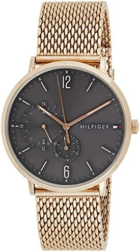  Shop Authentic Tommy Hilfiger Brooklyn Grey Dial Gold Mesh Bracelet Watch for Men - 1791506 - Luxxuri