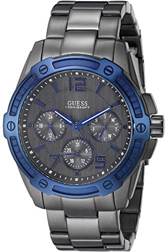 Shop Authentic Guess Flagship Multifunction Chronograph Grey Dial Grey Steel Strap Watch for Men - W0601G1 - Luxxuri