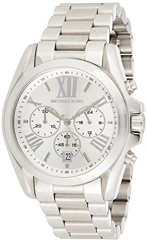  Shop Authentic Michael Kors Bradshaw Silver Dial Silver Steel Strap Watch for Men - MK5535 - Luxxuri
