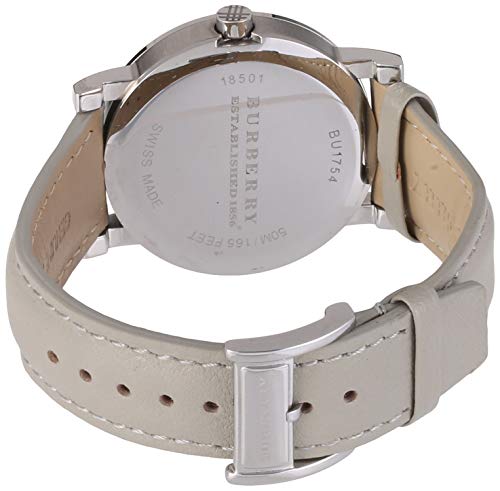  Shop Authentic Burberry Heritage Grey Dial Beige Leather Strap Unisex Watch - BU1754 - Luxxuri