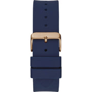  Shop Authentic Guess Genesis Quartz Blue Dial Blue Silicone Strap Watch For Men - W1254G3 - Luxxuri