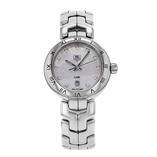  Shop Authentic Tag Heuer Link Diamonds Mother of Pearl Dial Silver Steel Strap Watch for Women -  WAT1417.BA0954 - Luxxuri