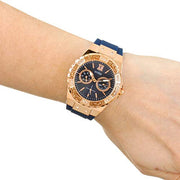  Shop Authentic Guess Limelight Blue Dial Blue Silicone Strap Watch For Women - W1053L1 - Luxxuri