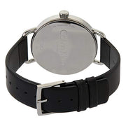  Shop Authentic Calvin Klein Even Black Dial Black Leather Strap Watch for Women - K7B211C1 - Luxxuri