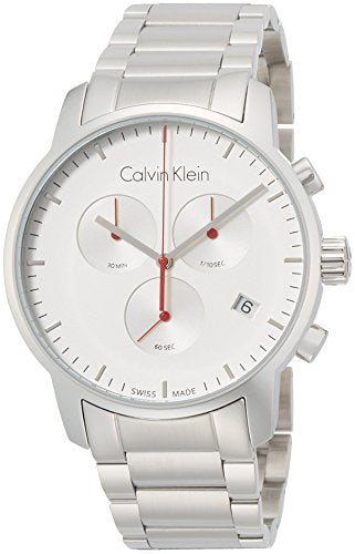  Shop Authentic Calvin Klein City Chronograph White Dial Silver Steel Strap Watch for Men - K2G271Z6 - Luxxuri