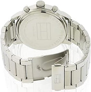  Shop Authentic Tommy Hilfiger Jake Chronograph Black Dial Silver Steel Strap Watch for Men - 1791234 - Luxxuri