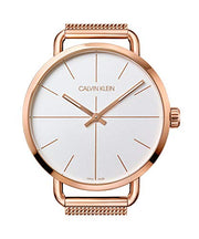  Shop Authentic Calvin Klein Even White Dial Rose Gold Mesh Bracelet Watch for Women - K7B21626 - Luxxuri