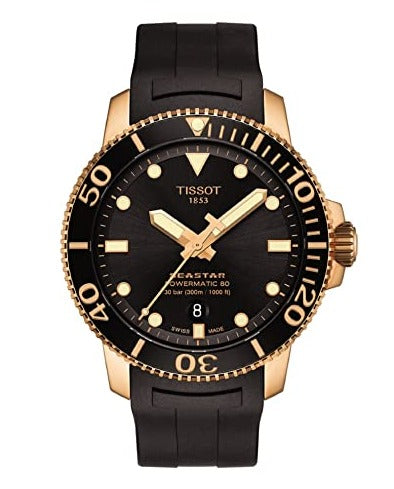  Shop Authentic Tissot Seastar 1000 Powermatic 80 Black Dial Black Rubber Strap Watch for Men - T120.407.37.051.01 - Luxxuri