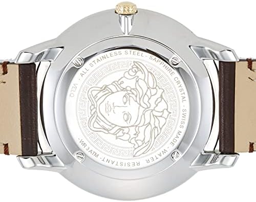  Shop Authentic Versace V-Urban Quartz Grey Dial Brown Leather Strap Watch for Men - VELQ00219 - Luxxuri