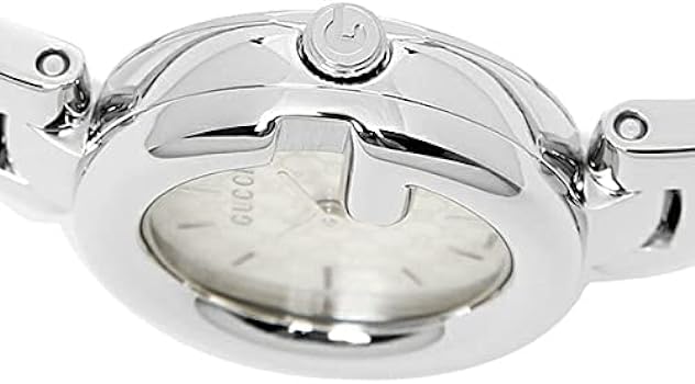  Shop Authentic Gucci Guccissima Quartz Silver Dial Silver Steel Strap Watch For Women - YA134511 - Luxxuri