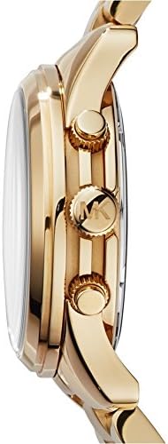  Shop Authentic Michael Kors Runway Chronograph Orange Dial Gold Steep Strap Watch For Women - MK6162 - Luxxuri