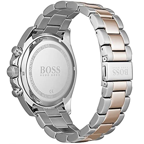  Shop Authentic Hugo Boss Ocean Edition Black Dial Two Tone Steel Strap Watch for Men - 1513705 - Luxxuri